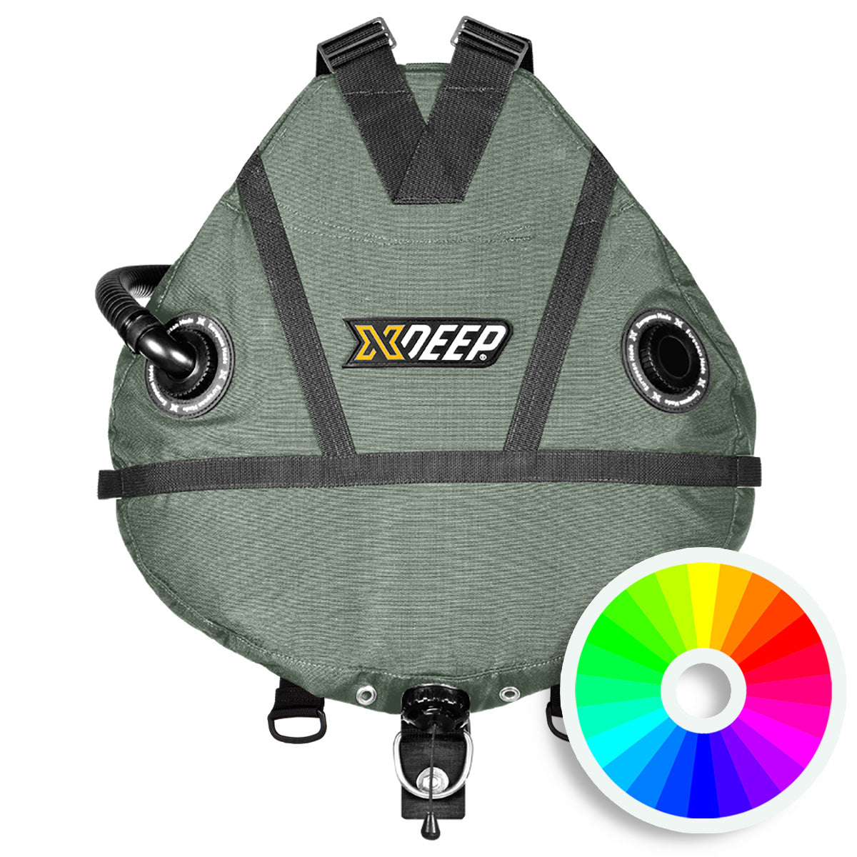 COLOR XDEEP Stealth 2.0 REC Sidemount BCD