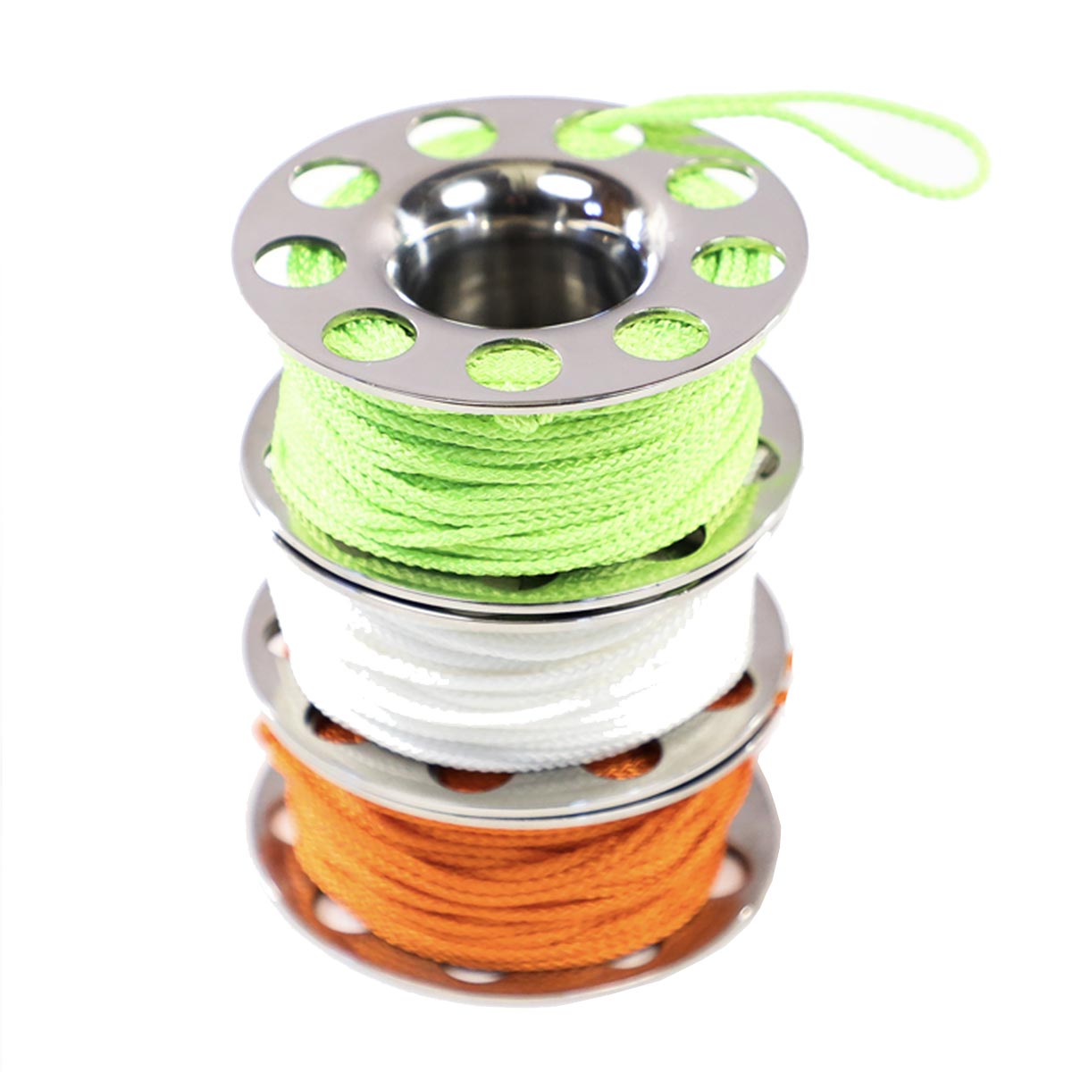 Stainless steel finger spool