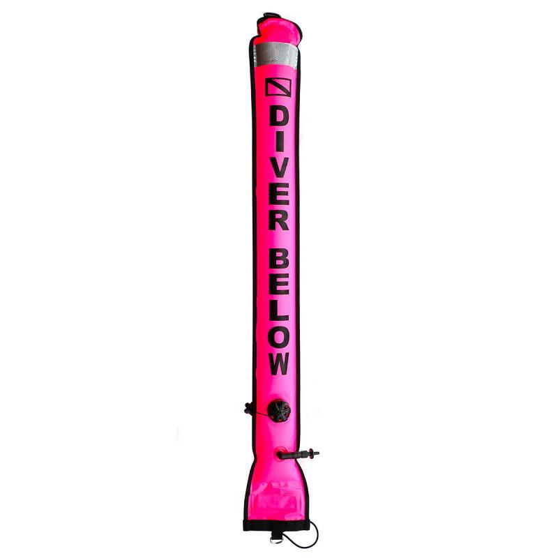 High Visibility Scuba Diving Dive SMB Surface Marker Buoy Tube Black and 