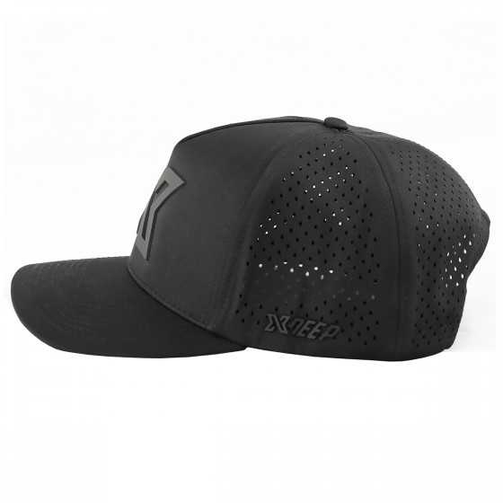 Black XDEEP Logo Hat, Baseball Cap